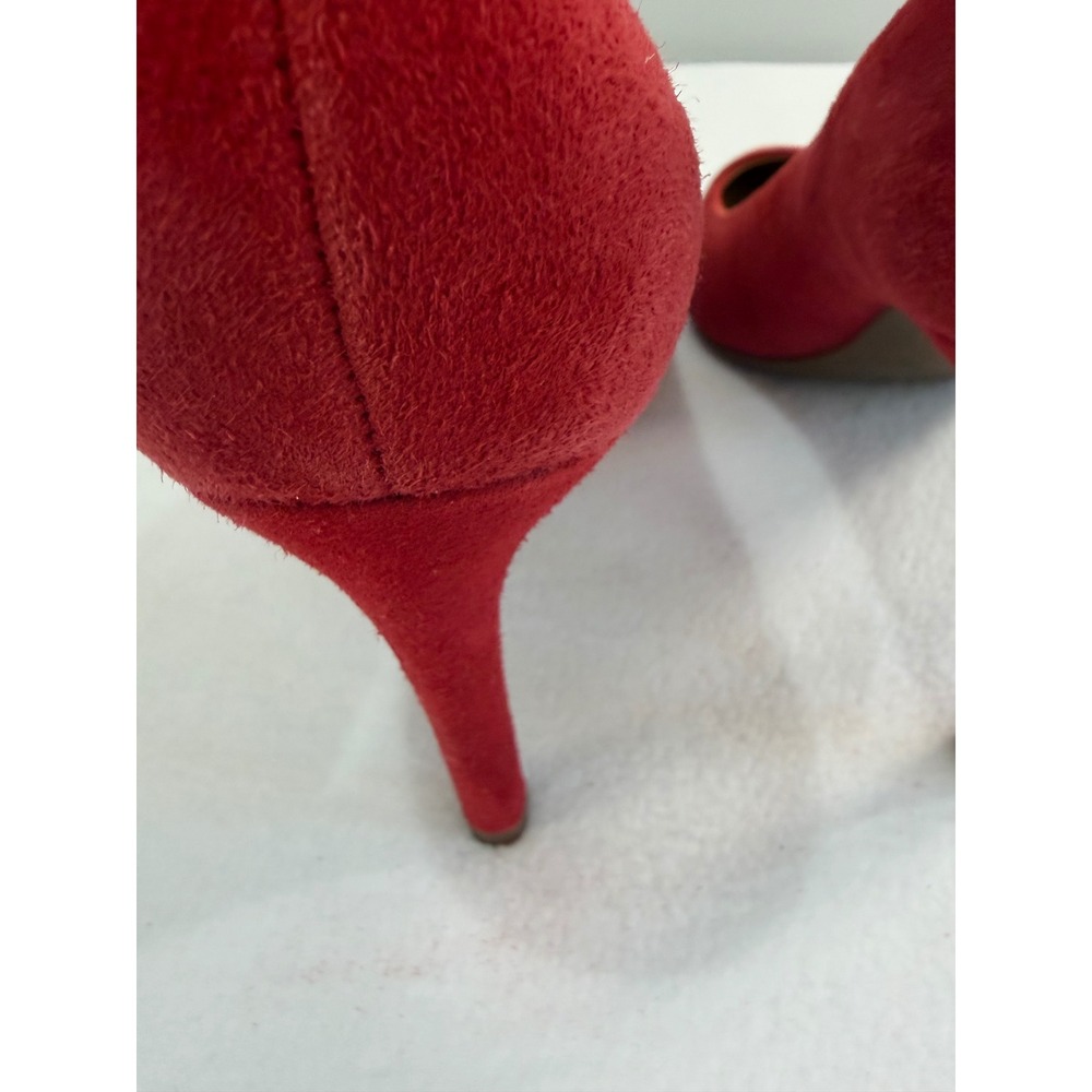 Michael Kors Pumps Size 8 terracotta Suede Pointed Toe Stiletto Classic Luxury - Picture 9 of 16